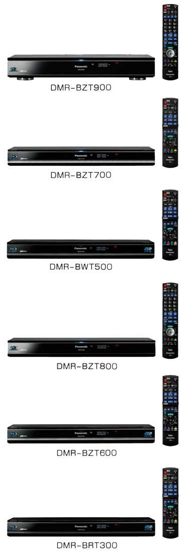 DMR-BZT900, DMR-BZT800, DMR-BZT700 и другие устройства от Panasonic